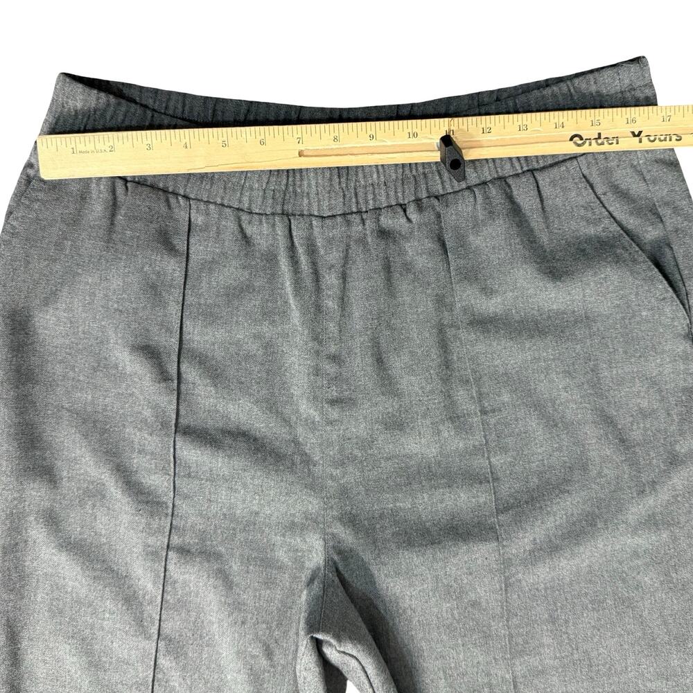 Abercrombie & Fitch Gray Pull On Tapered Leg Front Seam Work Pants Trousers Sz L - Picture 5 of 11